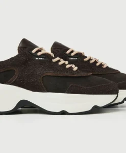 Ross Zay (L) dames sneakers bruin