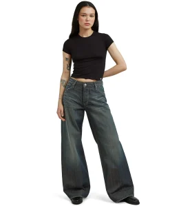 Roxx Wide Wmn dames jeans blauw
