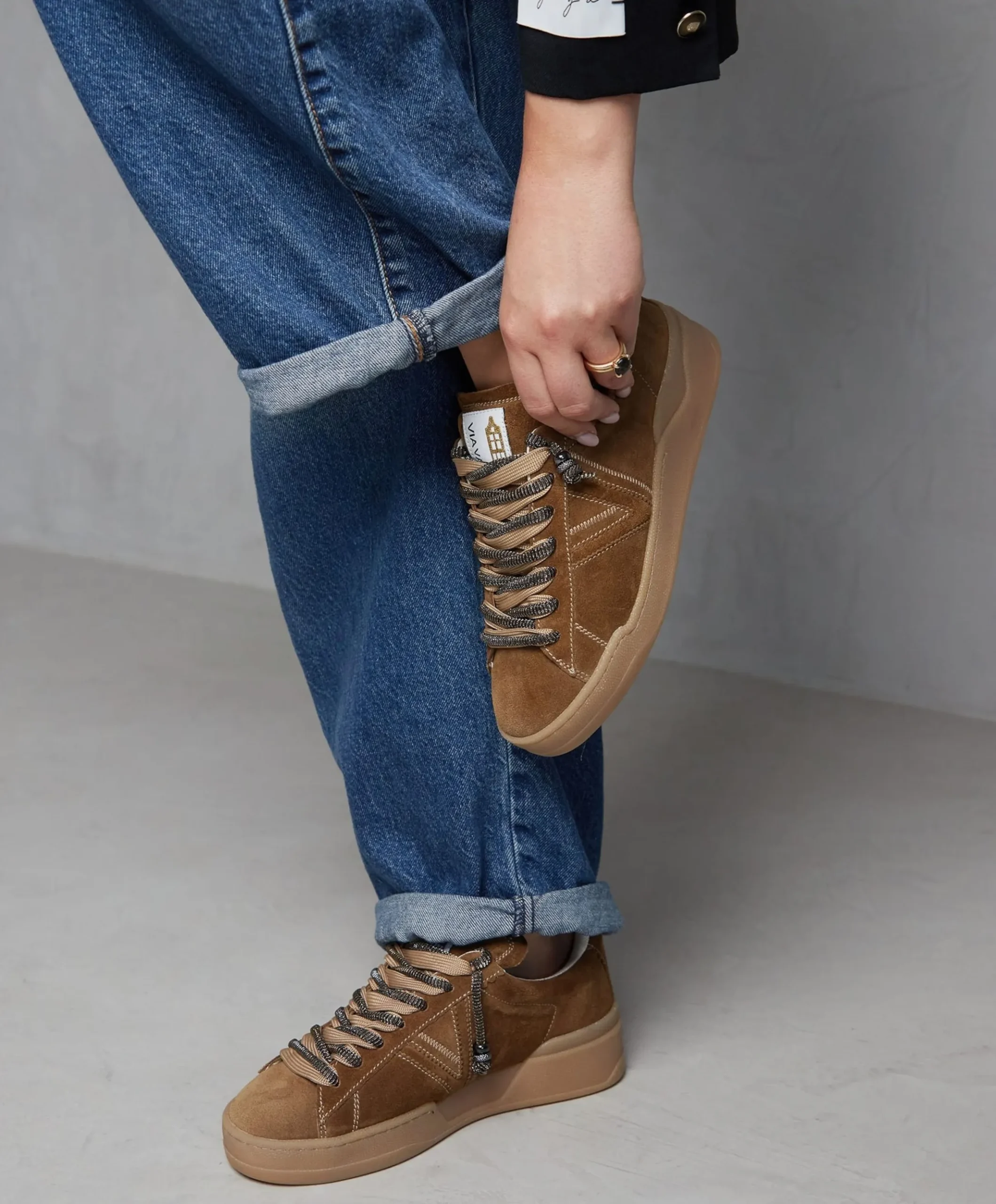 Sam Kyli dames sneakers bruin