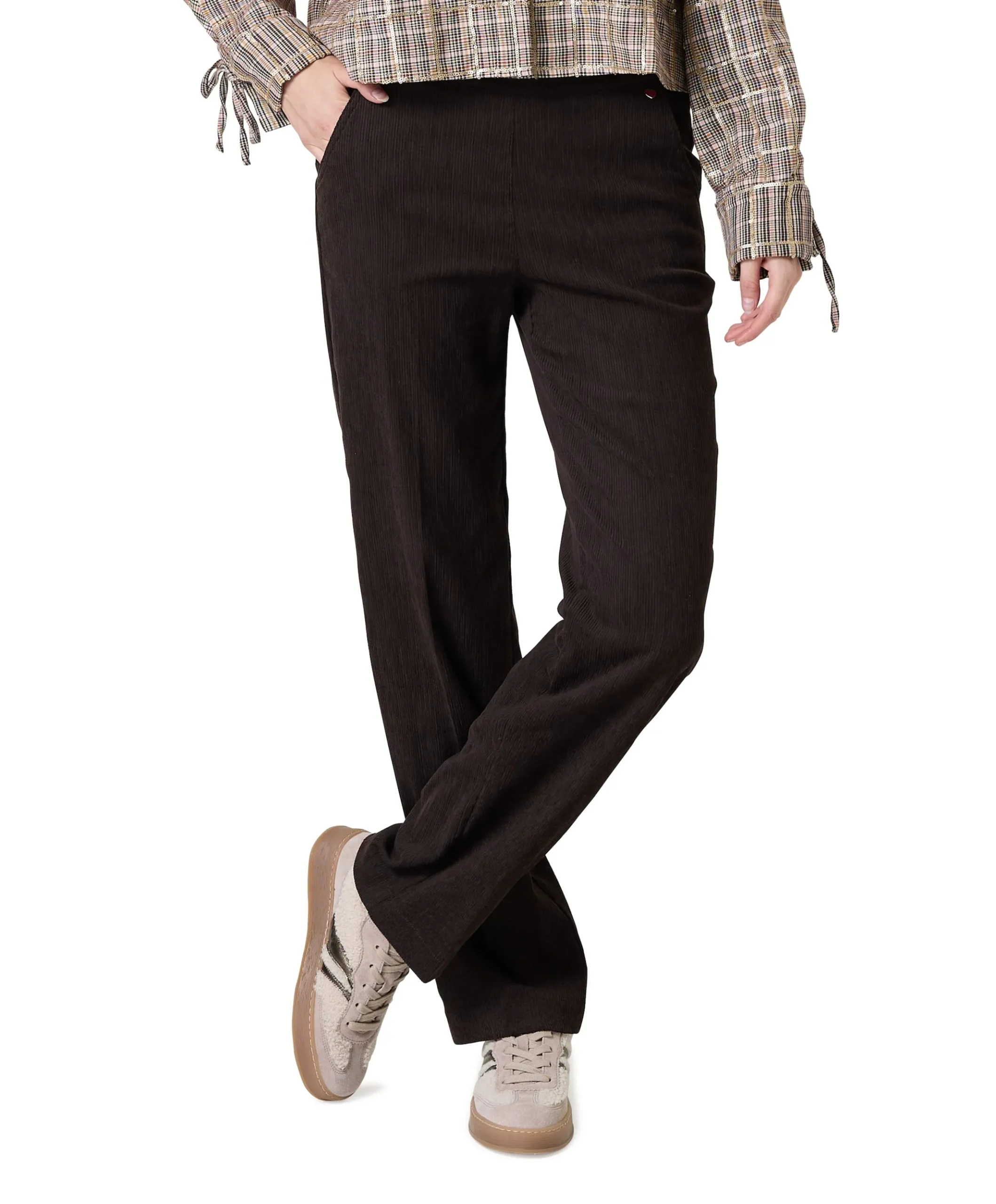 Scarlet Wide Leg dames broek bruin