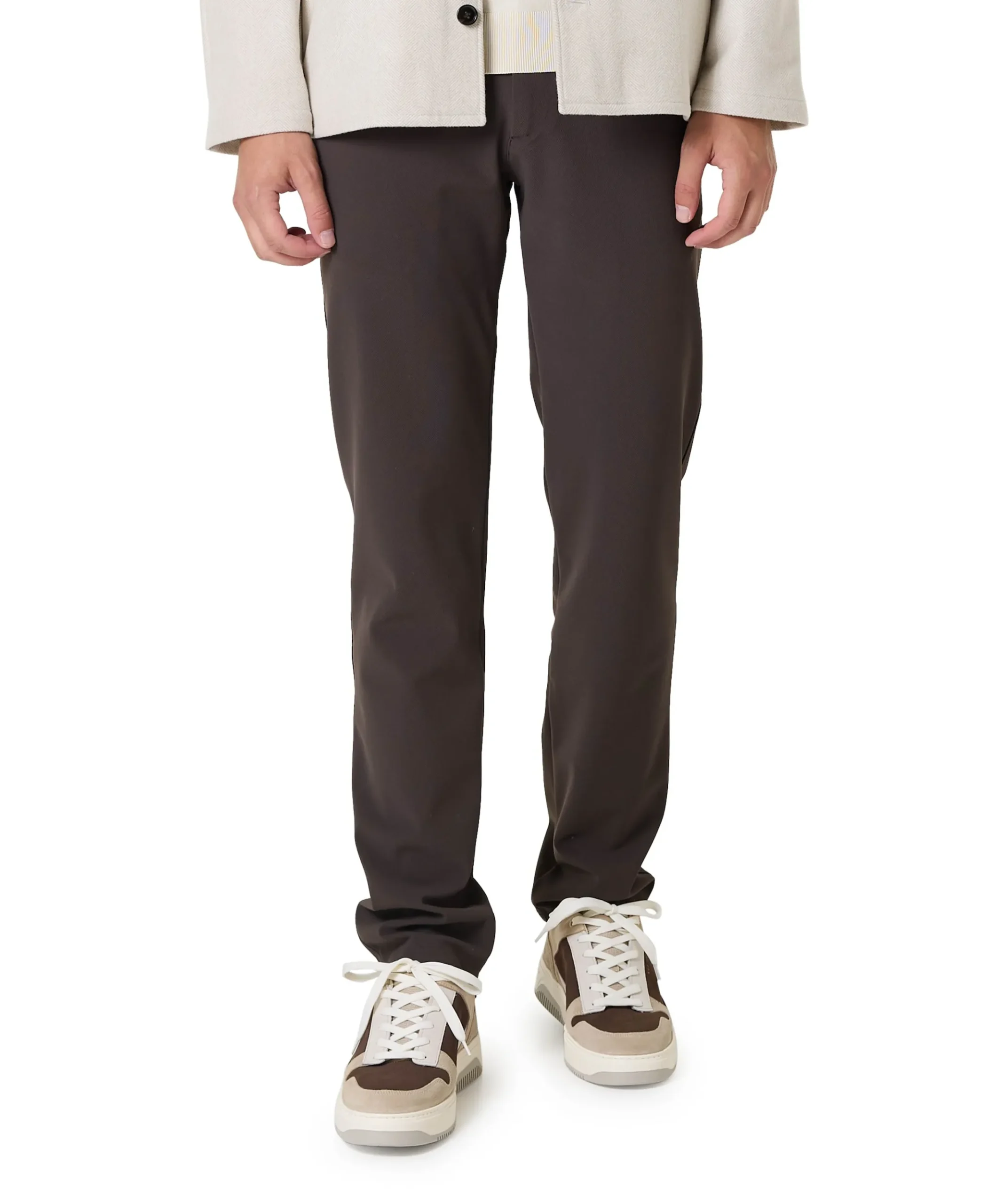 Sensitive Travel Bonded heren broek bruin