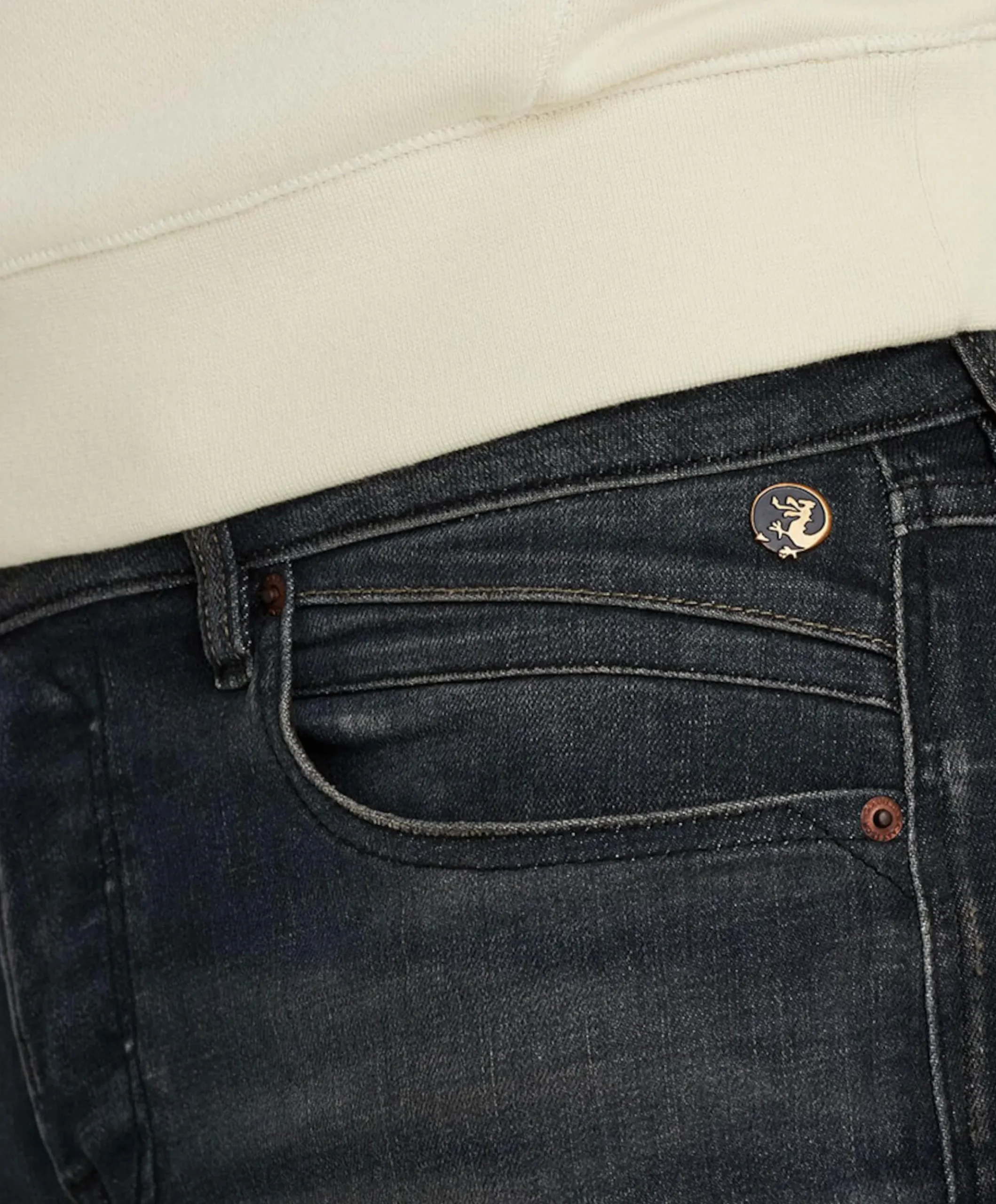 SHIFTBACK TAPERED NIGHT COAL BLACK heren jeans blauw