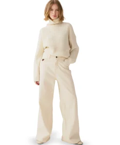 Skater Flare 8087 Ecru Wool dames jeans ecru