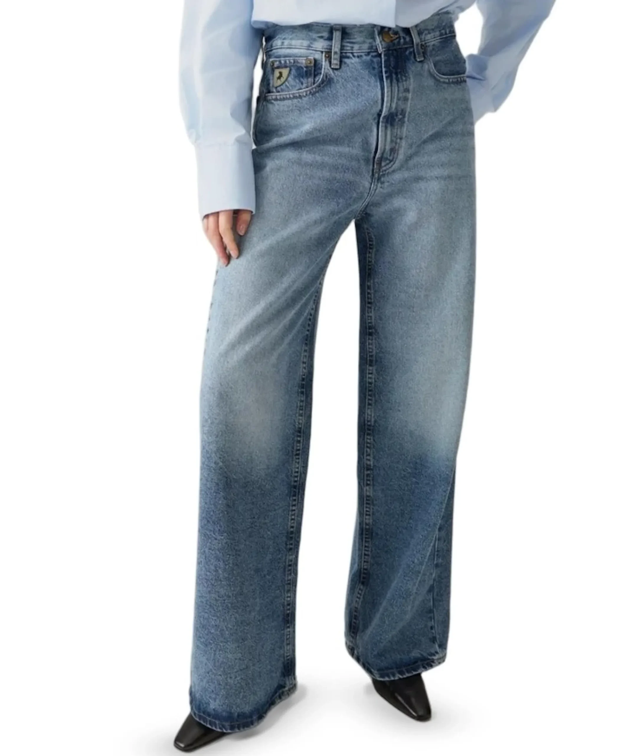 Skater Loose-Z 8132 San Remo Coal dames jeans blauw