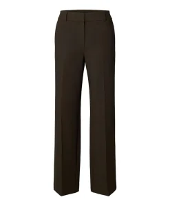 SLFRITA MW WIDE PANT MEL NOOS dames broek bruin