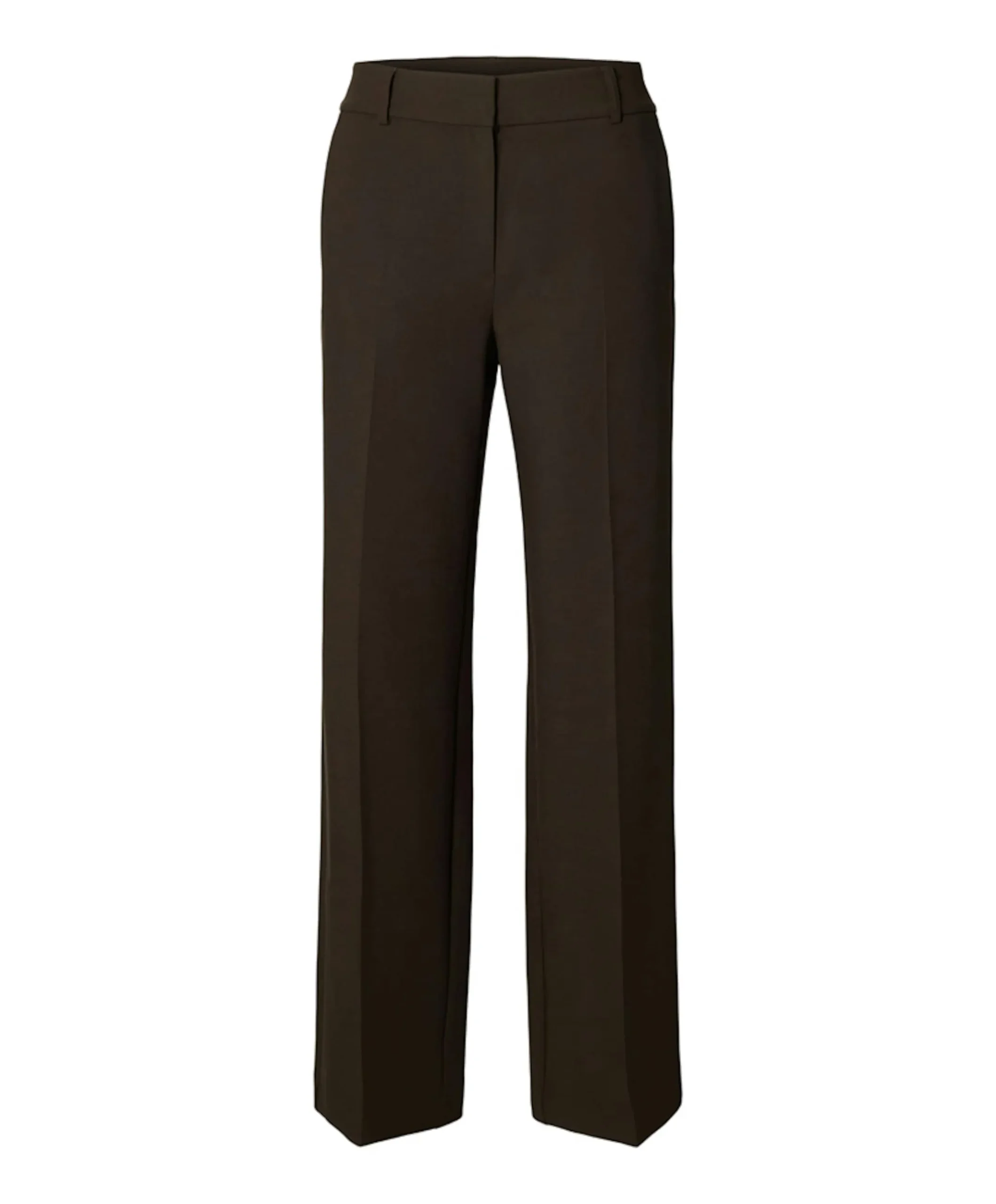 SLFRITA MW WIDE PANT MEL NOOS dames broek bruin