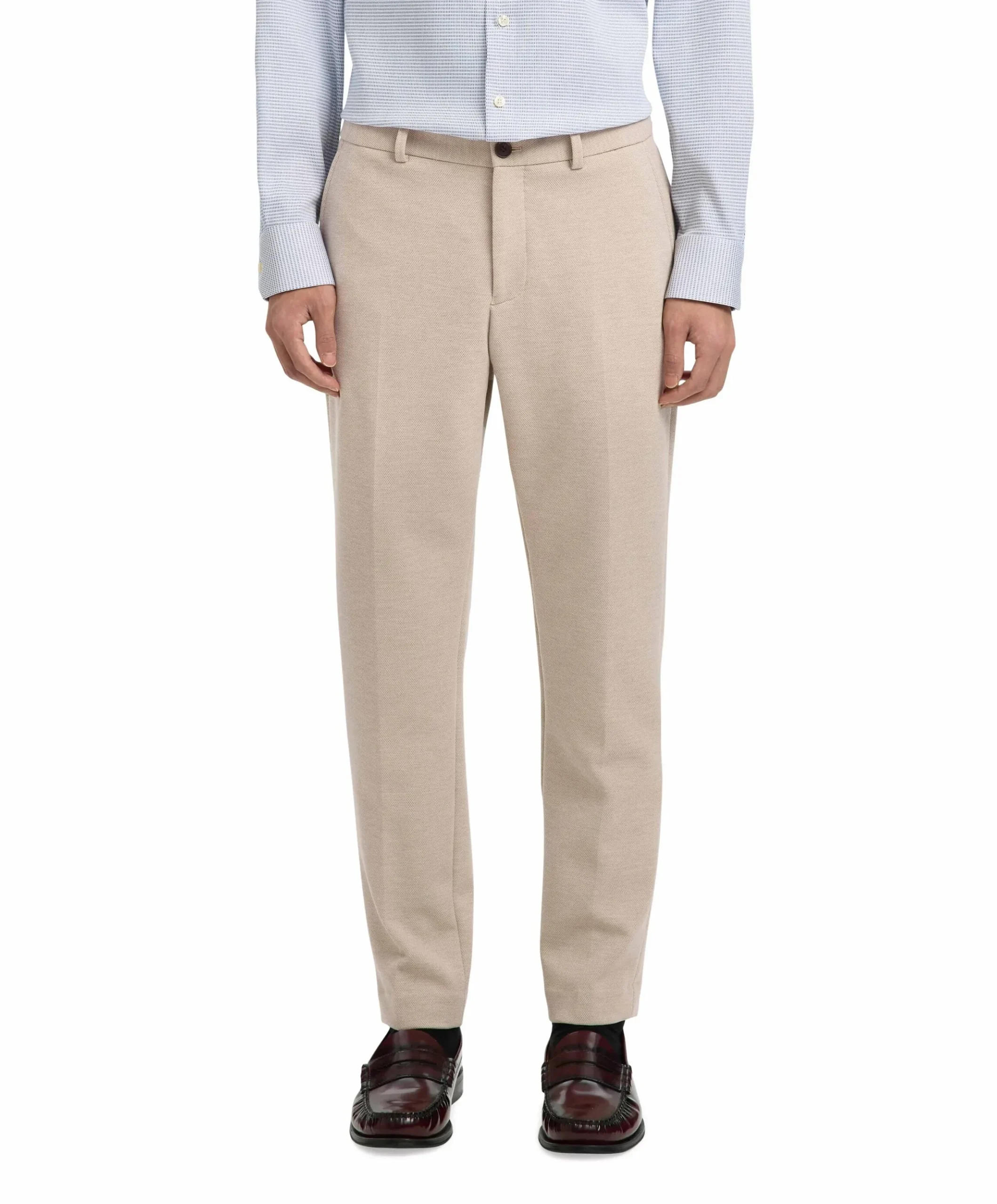 SLHSLIM-AITOR JERSEY TRS FLEX NOOS heren pantalon beige