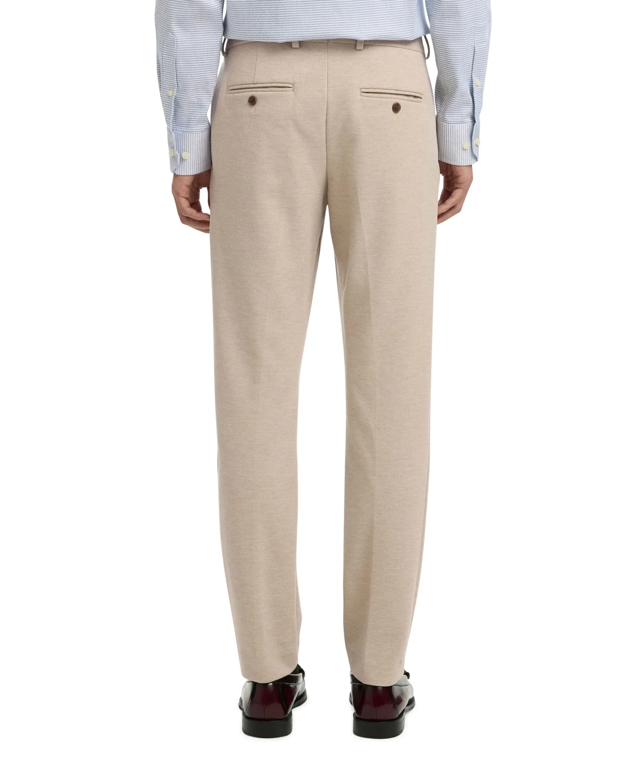 SLHSLIM-AITOR JERSEY TRS FLEX NOOS heren pantalon beige