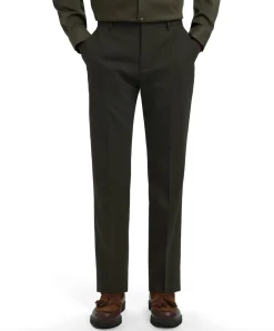 SLHSLIM-NEIL TRS B NOOS heren pantalon groen