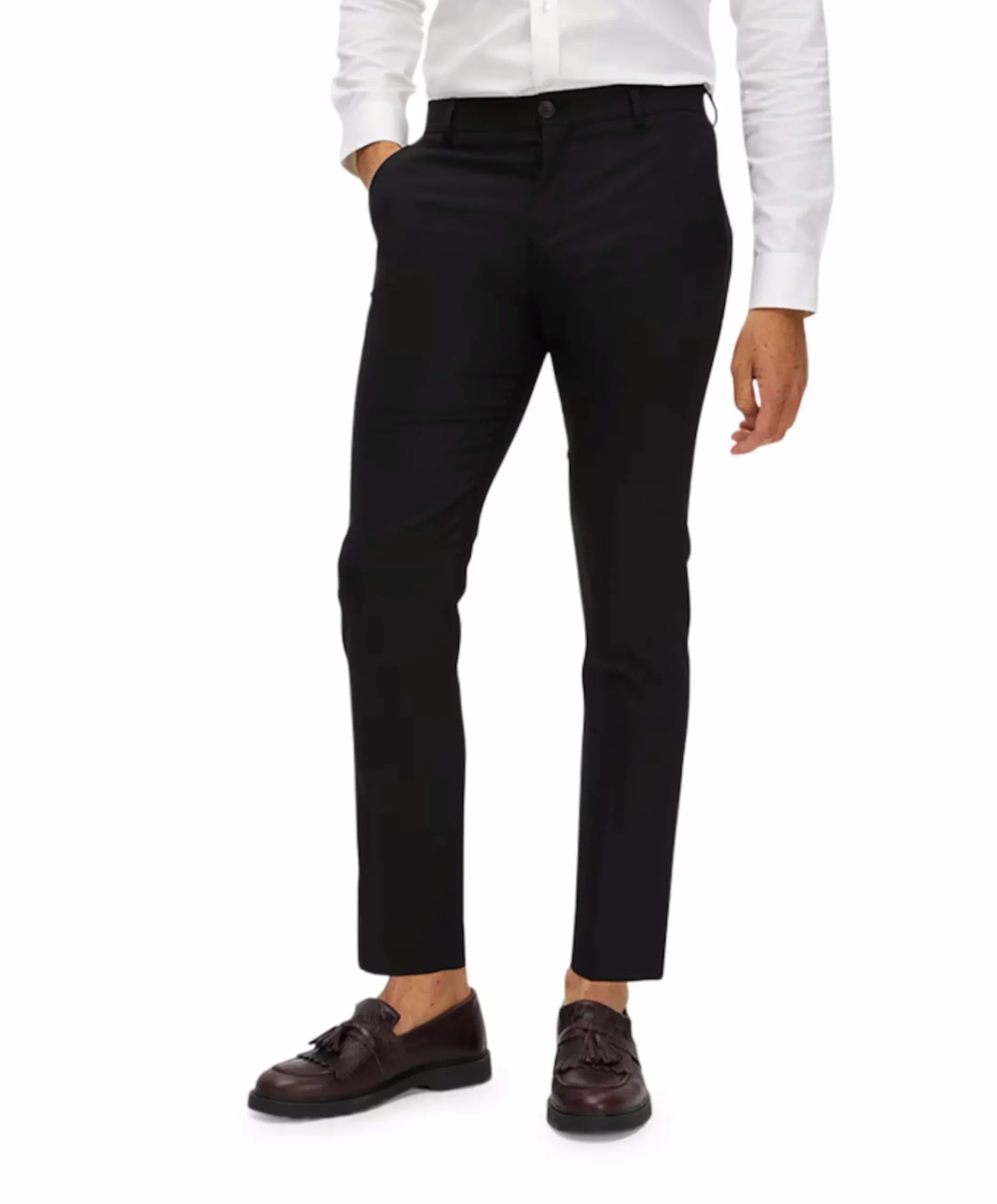 SLHSLIM-NEIL TRS B NOOS heren pantalon zwart