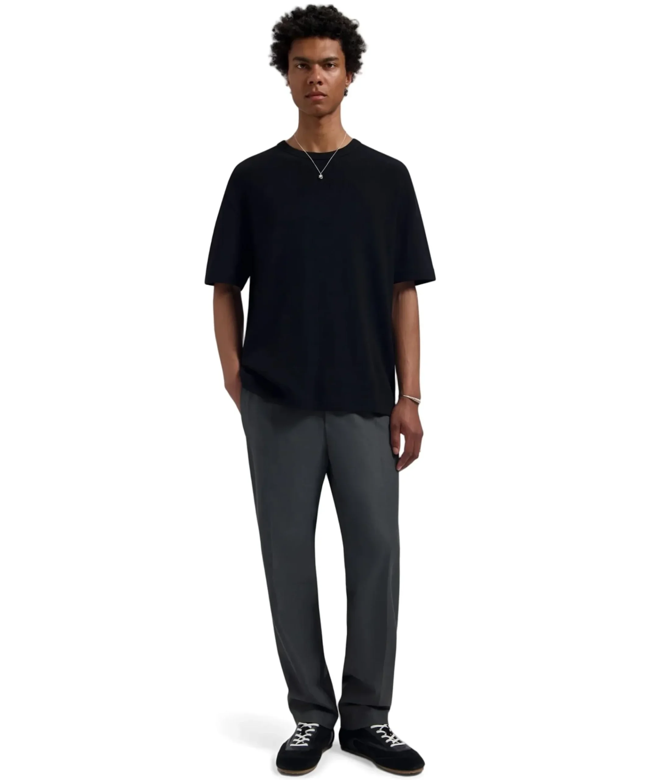 Slim Elasticated Pant heren pantalon grijs