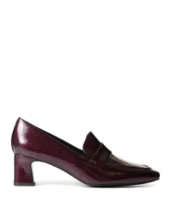Slip-on dames pumps bordeaux