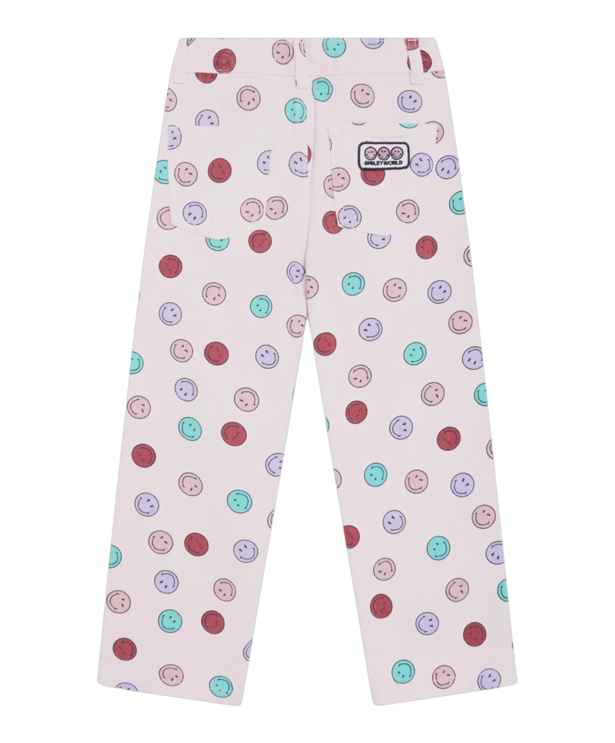 Smiley Denim meisjes jeans roze
