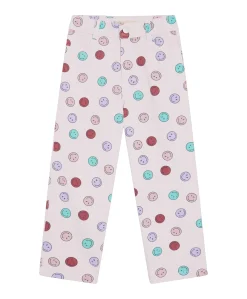 Smiley Denim meisjes jeans roze
