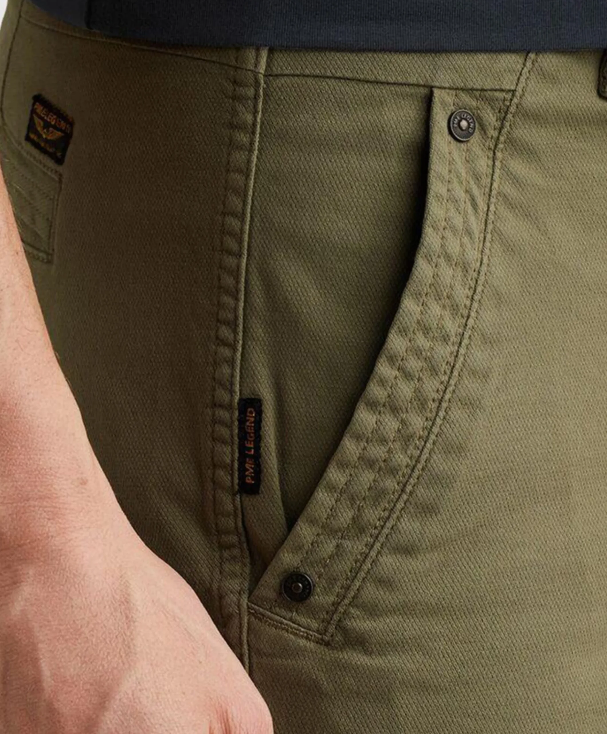 SPECTOR CHINO SHORTS FANCY STRUCTU heren korte broek groen