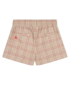 SPORTY CHECK dames korte broek beige