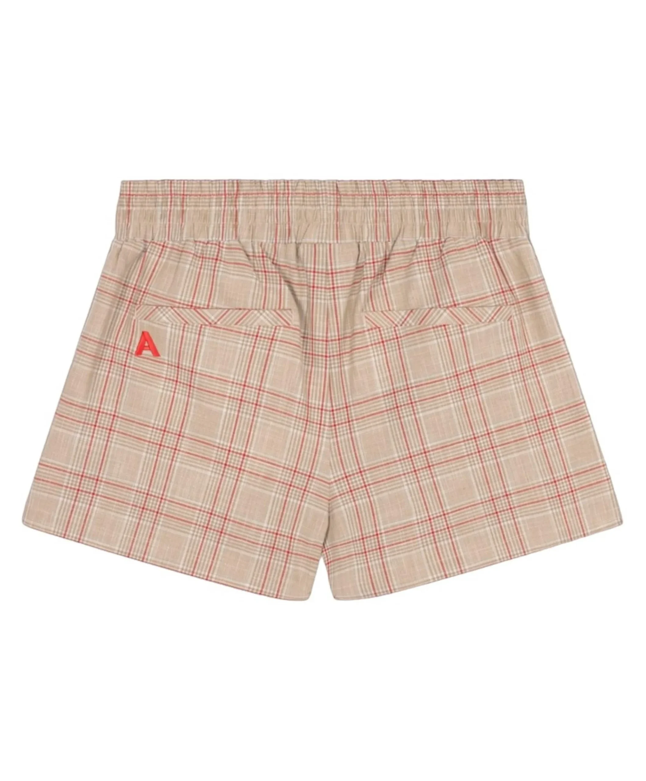 SPORTY CHECK dames korte broek beige