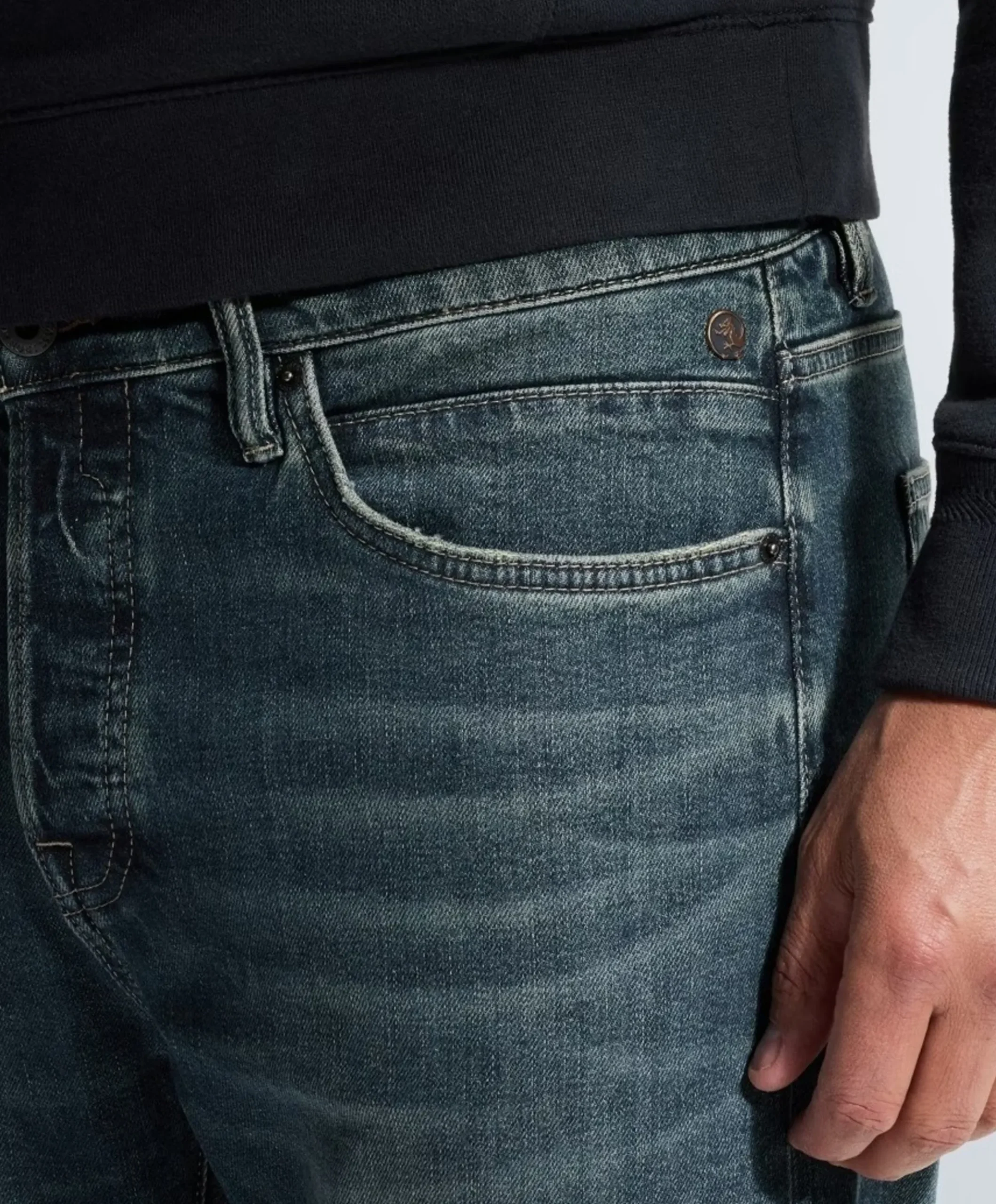 STEEPER RELAXED BLUE GREENCAST SHA heren jeans grijs