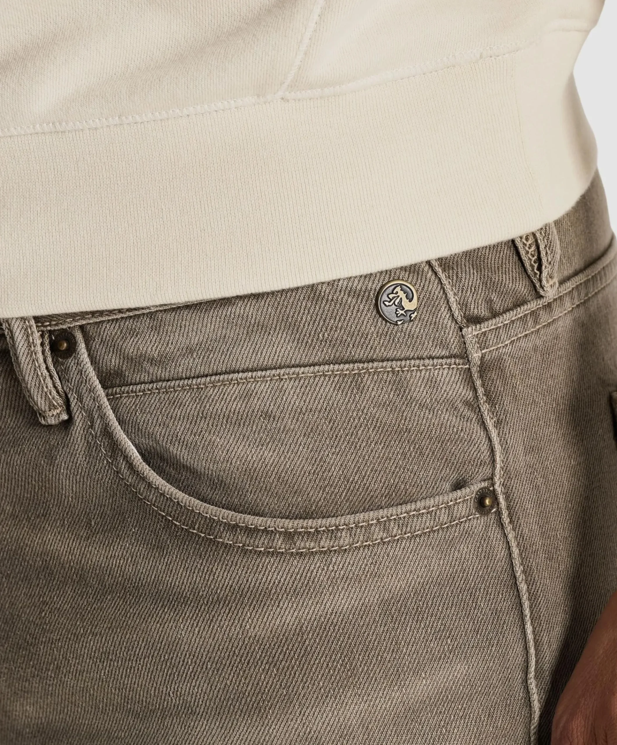 STEEPER RELAXED WINTER BROWN TINT heren jeans bruin