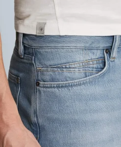 STEEPER SHORTS LIGHT BLEACH BLUE heren korte broek blauw