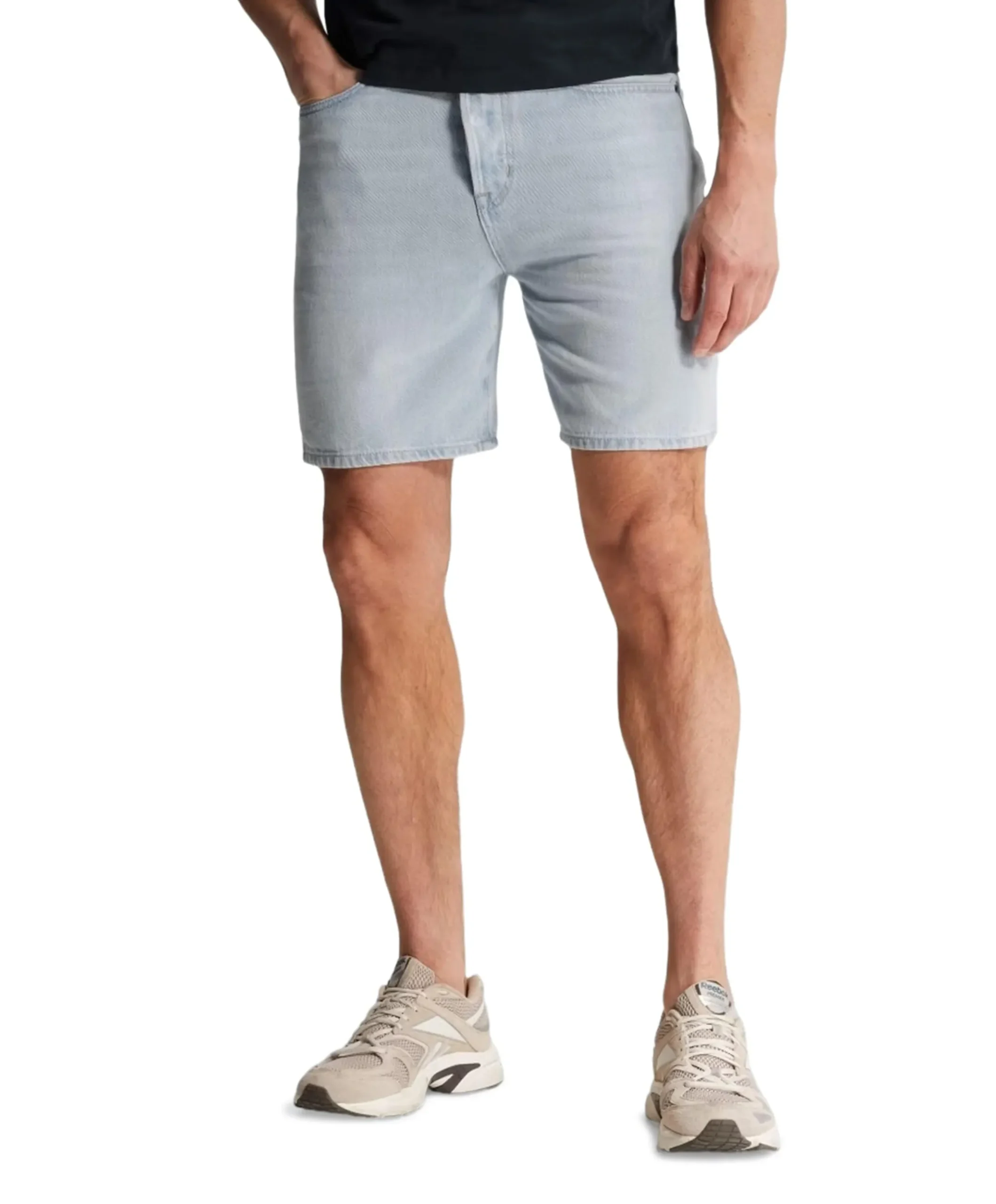 STEEPER SHORTS TRUE SUMMER BLEACH heren korte broek blauw