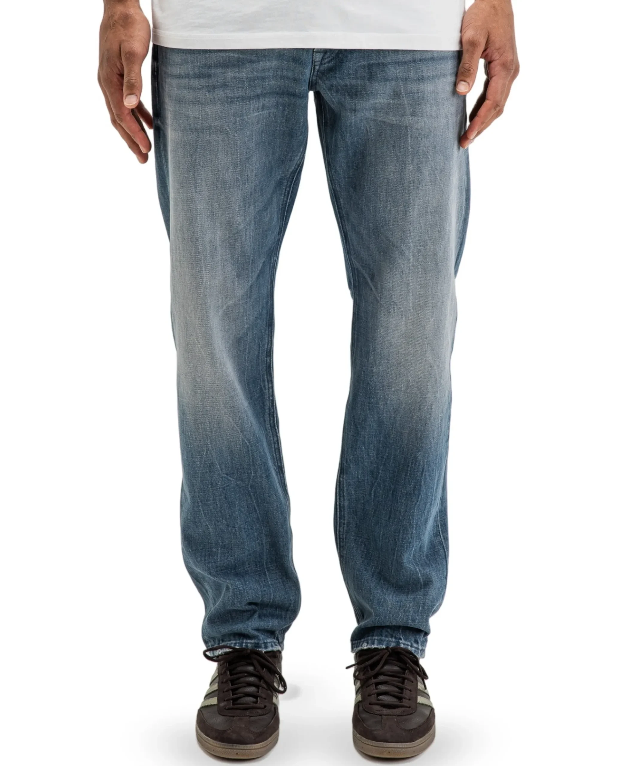 Stockton Straight Fog Denim heren broek blauw