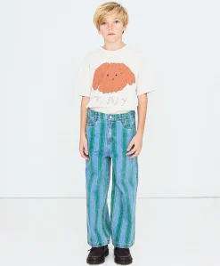 Straight denim jongens jeans blauw