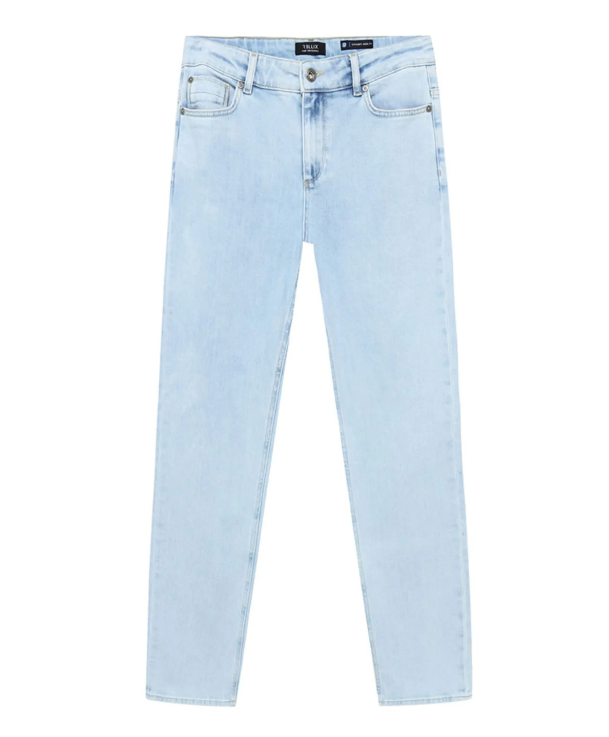 Straight Wide Fit jongens jeans blauw