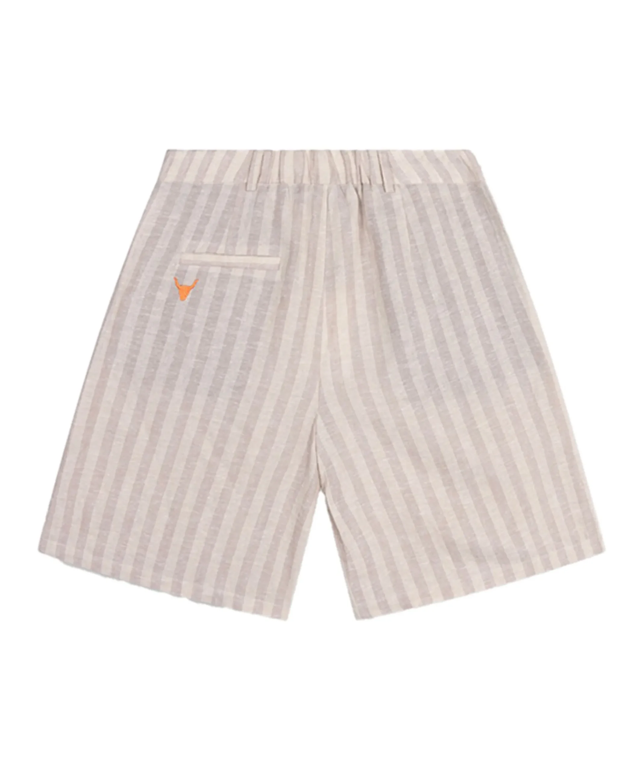 STRIPED BERMUDA SHORTS dames korte broek beige