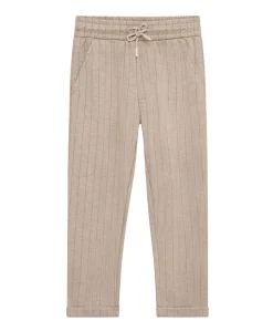 Stripe jongens broek beige