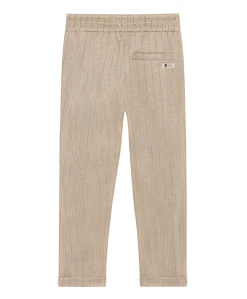 Stripe jongens broek beige