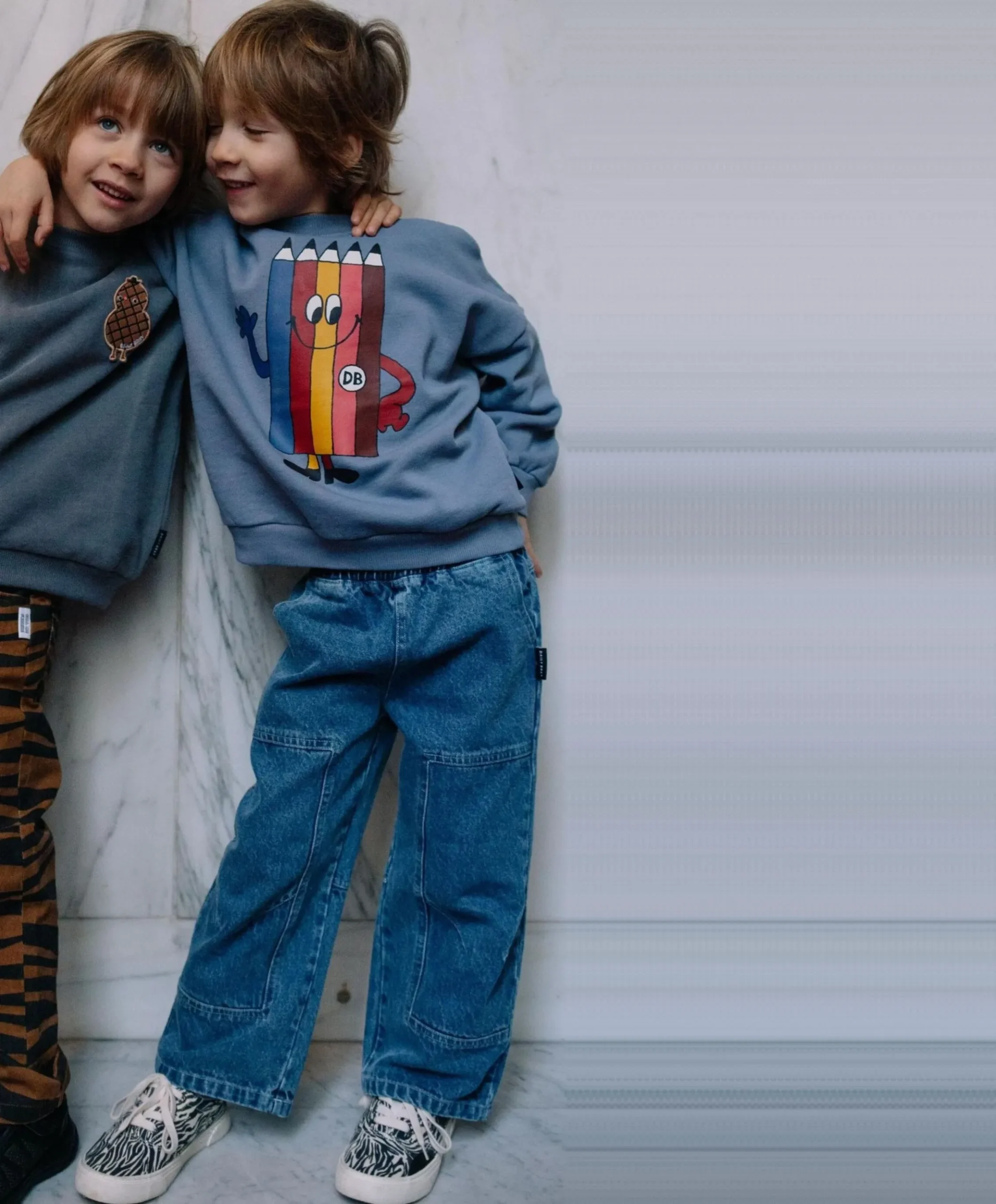 Swaggy samu uniseks jeans blauw