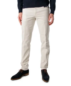 Swing Front Basic Cotton heren broek ecru