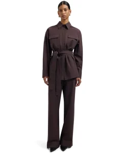 Tailored dames broek bruin
