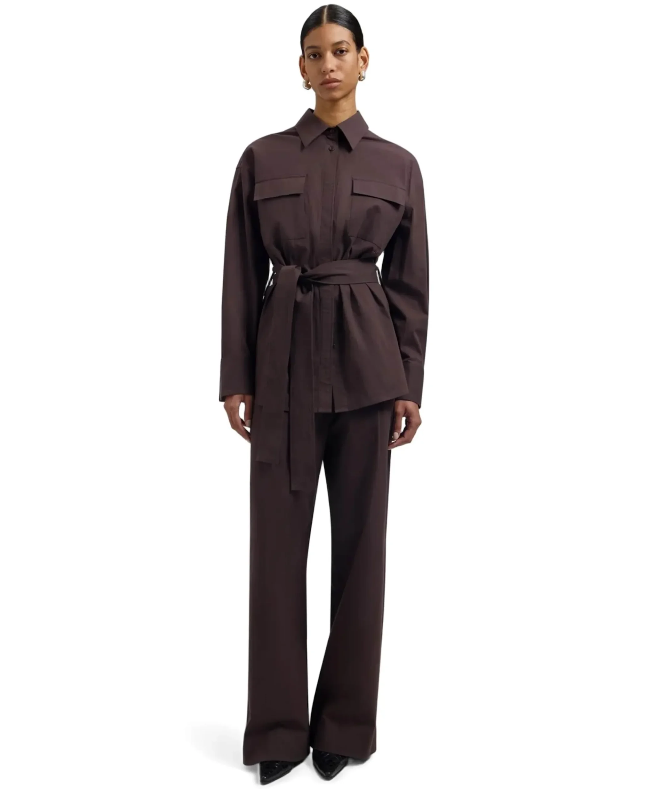 Tailored dames broek bruin