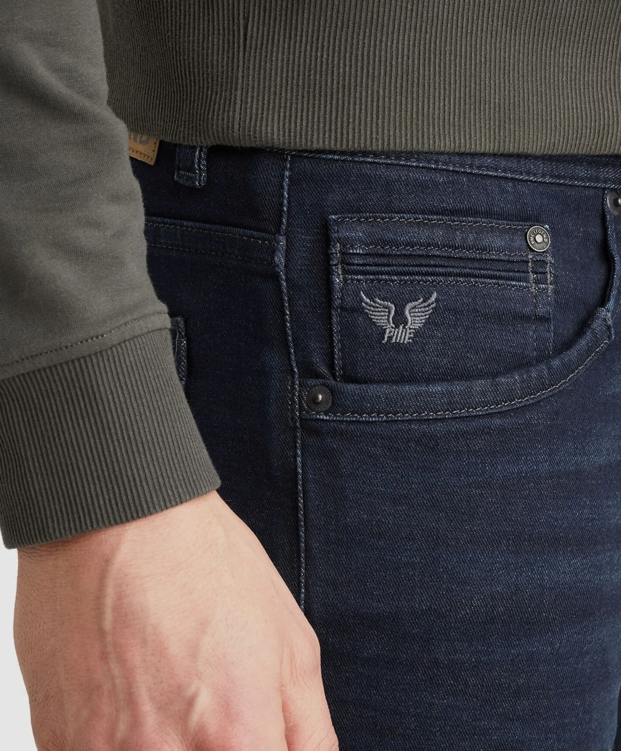 TAILWHEEL DARK NATURAL DENIM heren jeans blauw