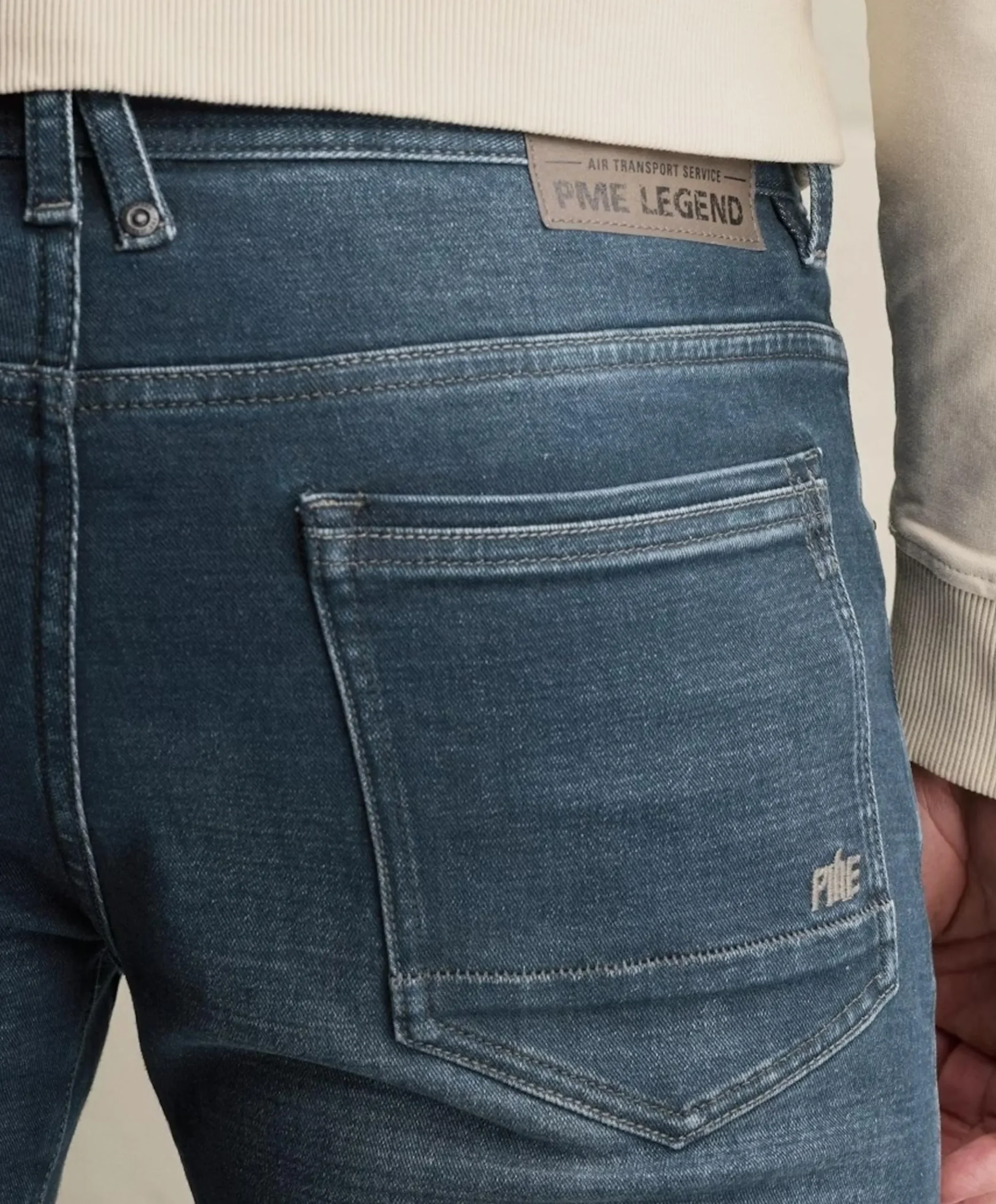 TAILWHEEL DARK NATURAL DENIM heren jeans blauw