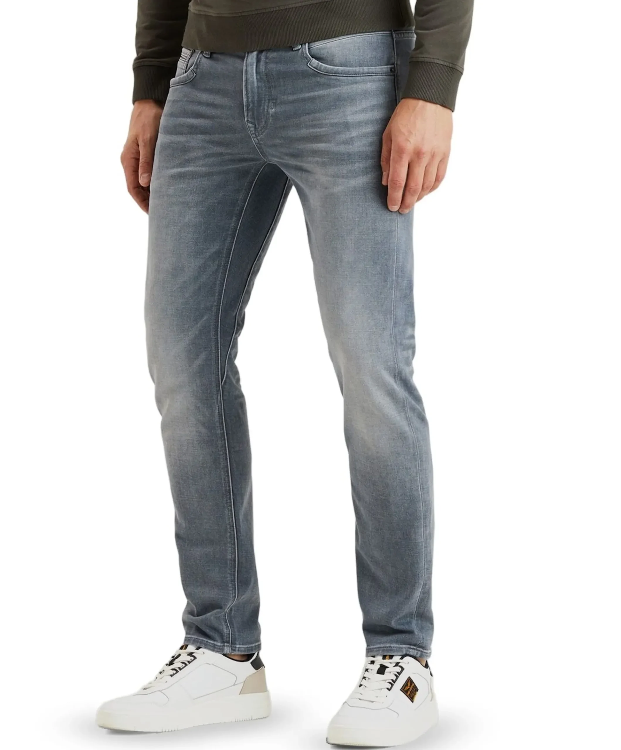 TAILWHEEL DARK NATURAL DENIM heren jeans grijs
