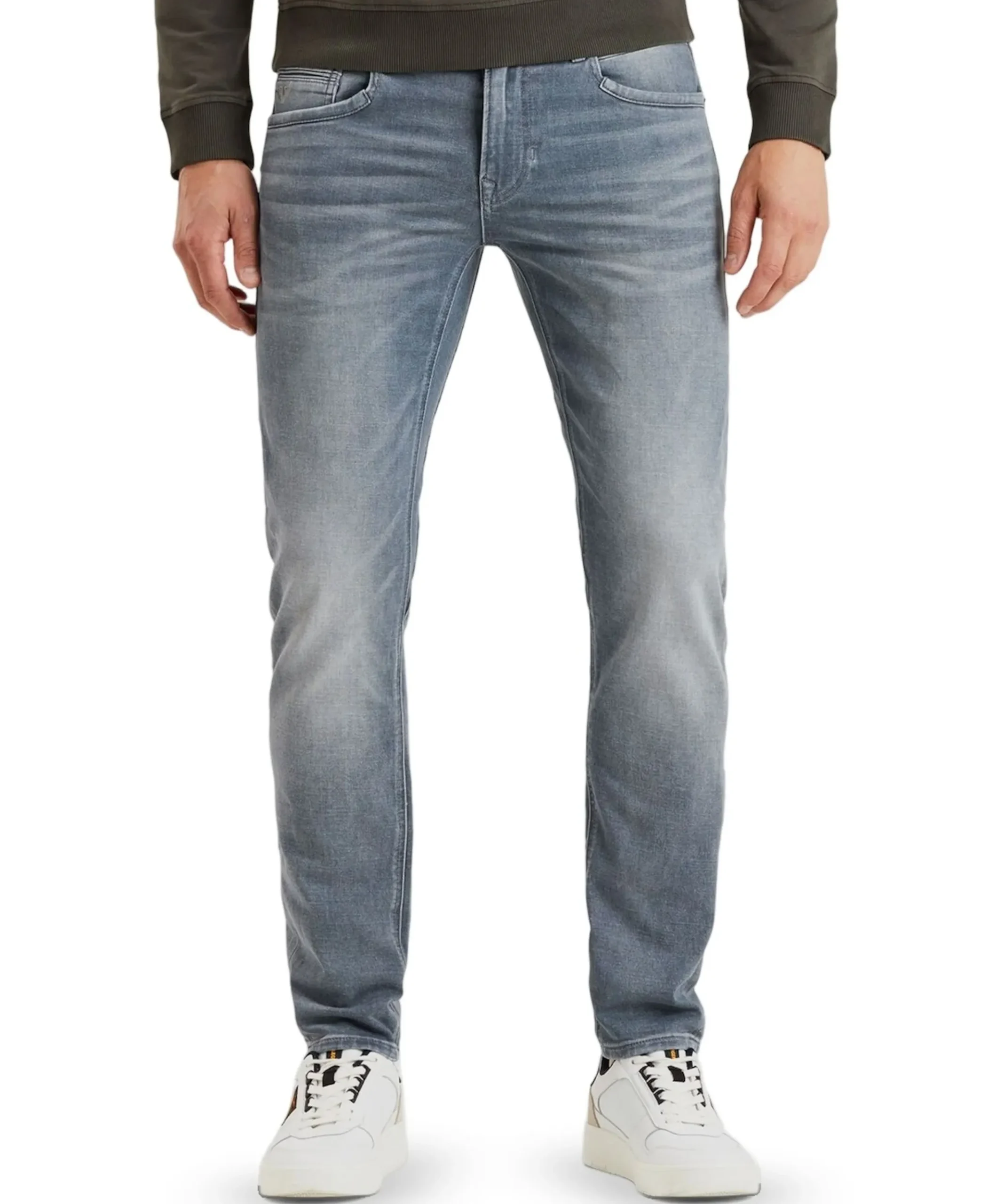 TAILWHEEL DARK NATURAL DENIM heren jeans grijs