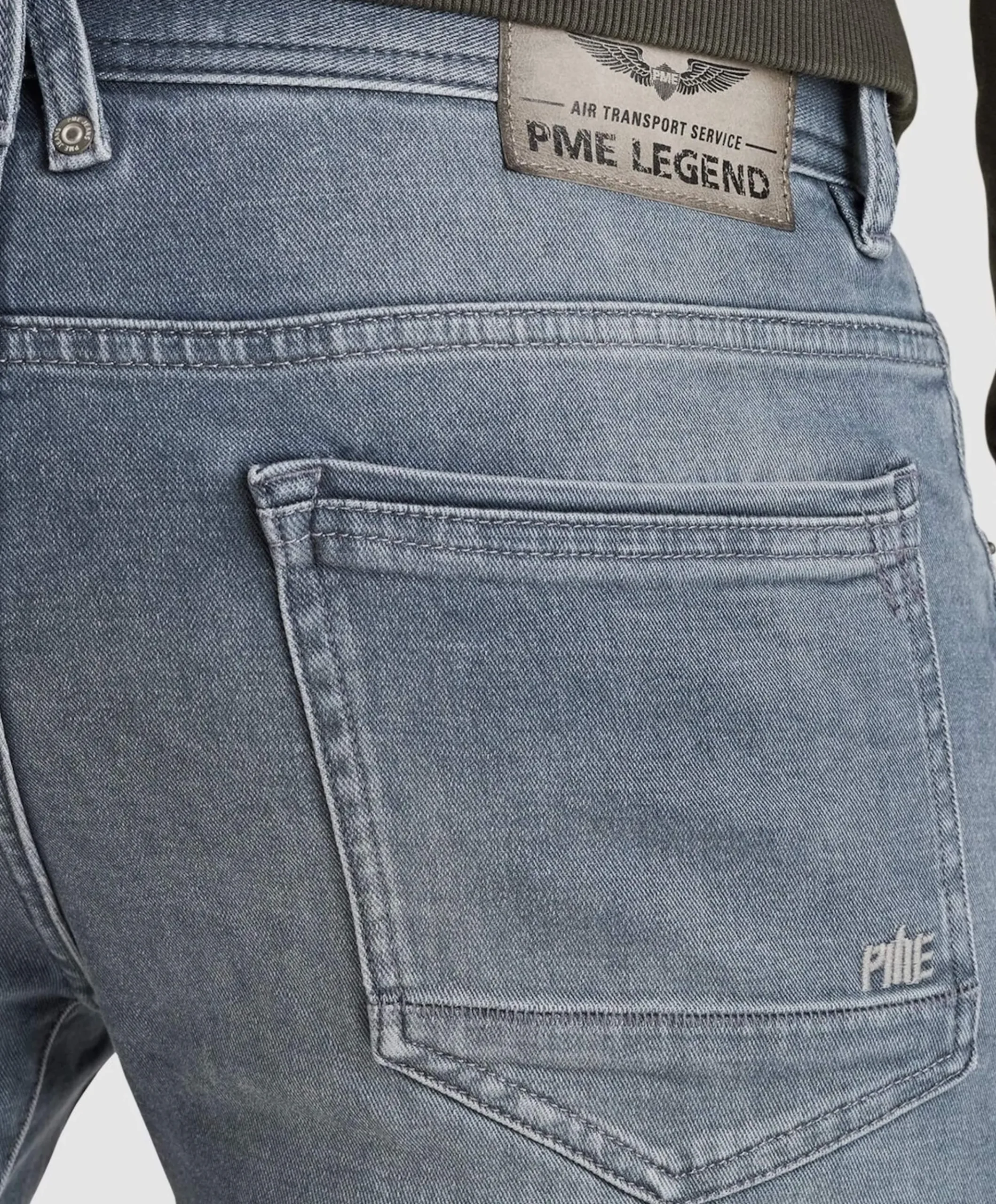 TAILWHEEL DARK NATURAL DENIM heren jeans grijs
