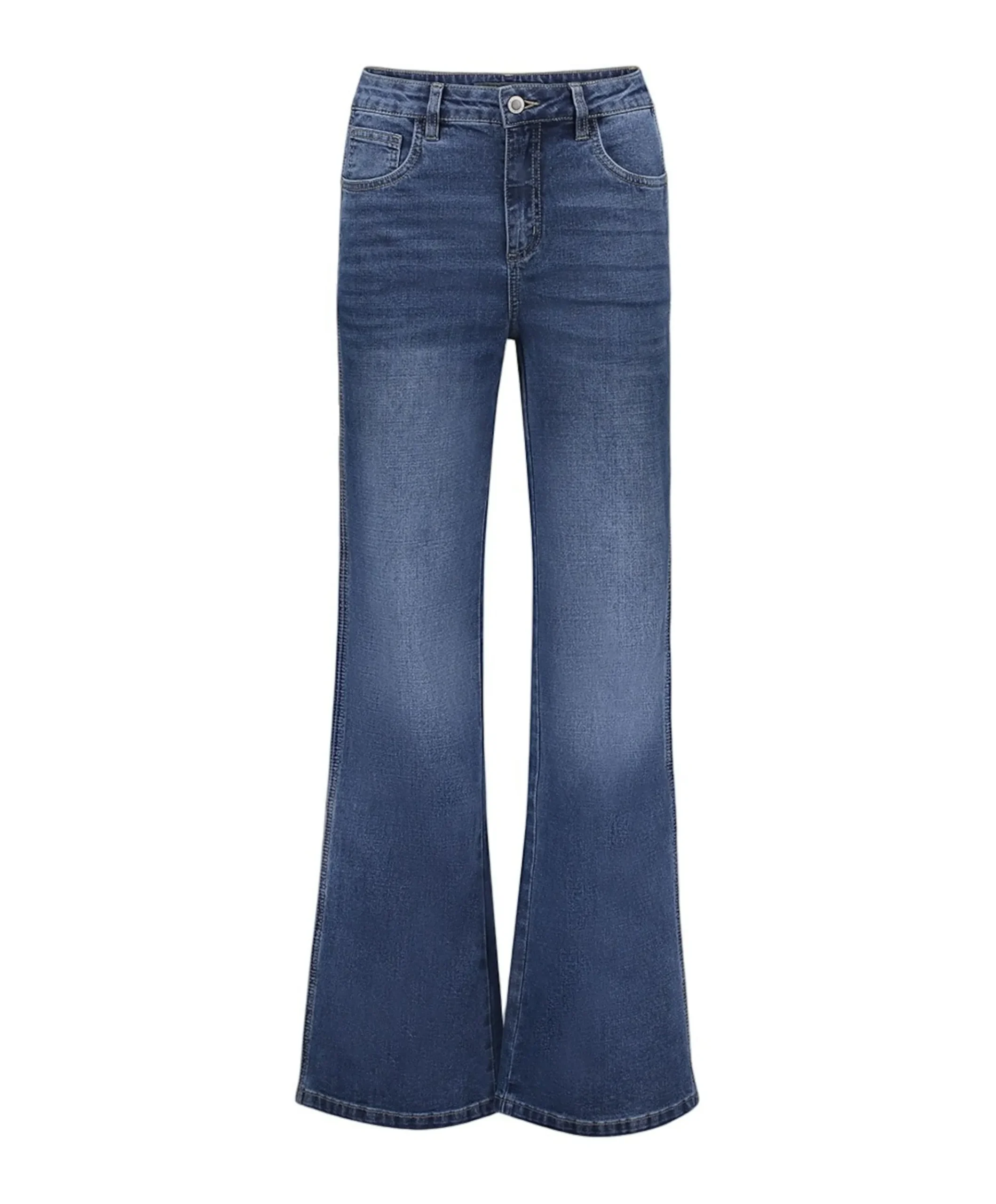 Tape dames jeans blauw