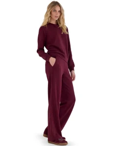 Technical Sweat Trousers Lace dames broek bordeaux