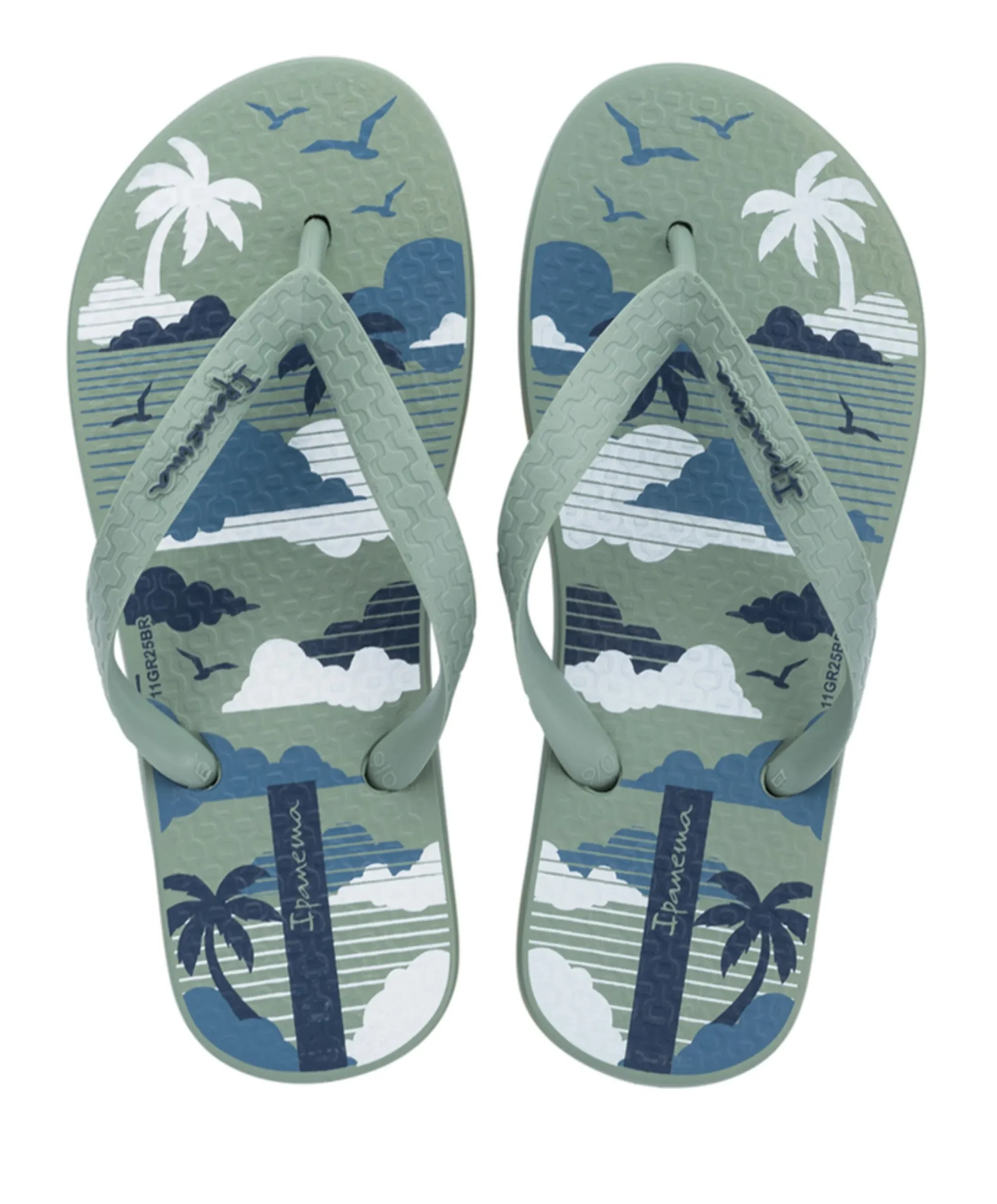 Temas Boys Kids jongens slippers groen