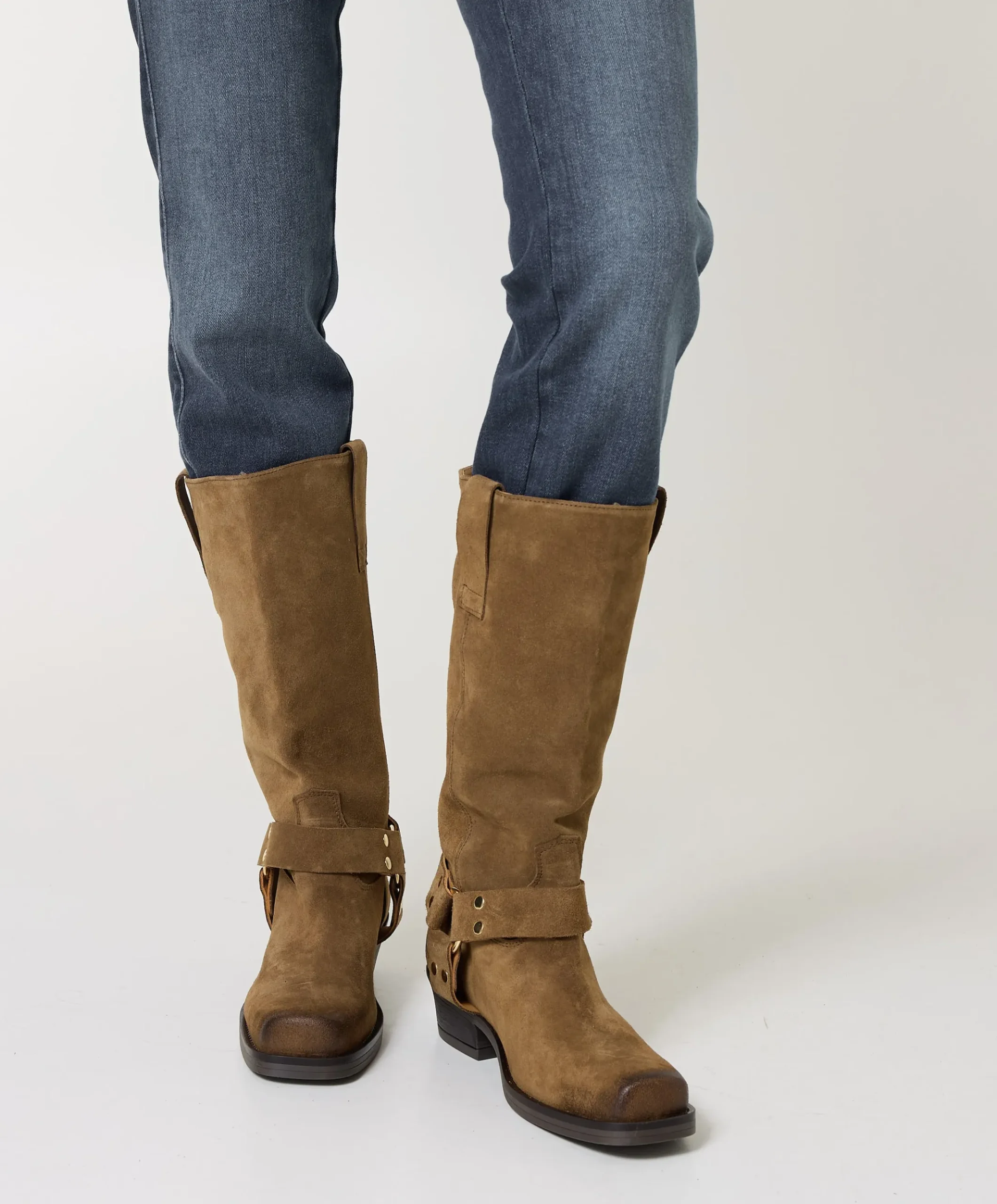 Texas Boot - Suede dames laarzen bruin