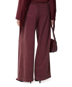 Theowide dames broek bordeaux