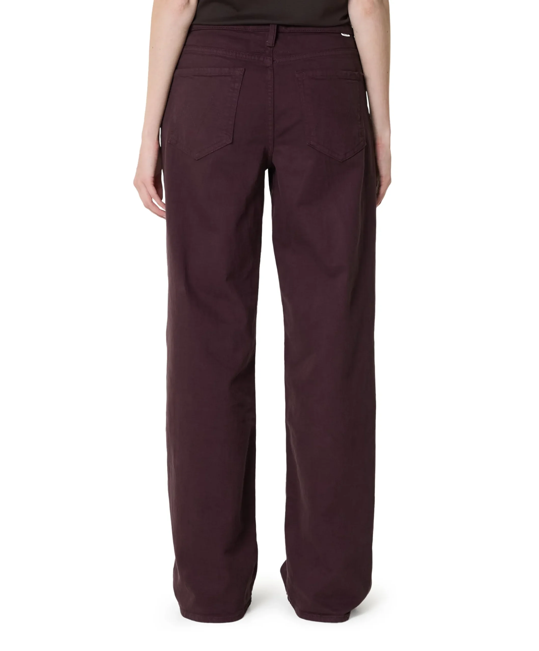 The Rerun ZIP SNEAK dames jeans bordeaux