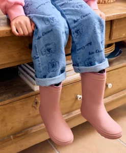 Thermo regenlaarzen roze