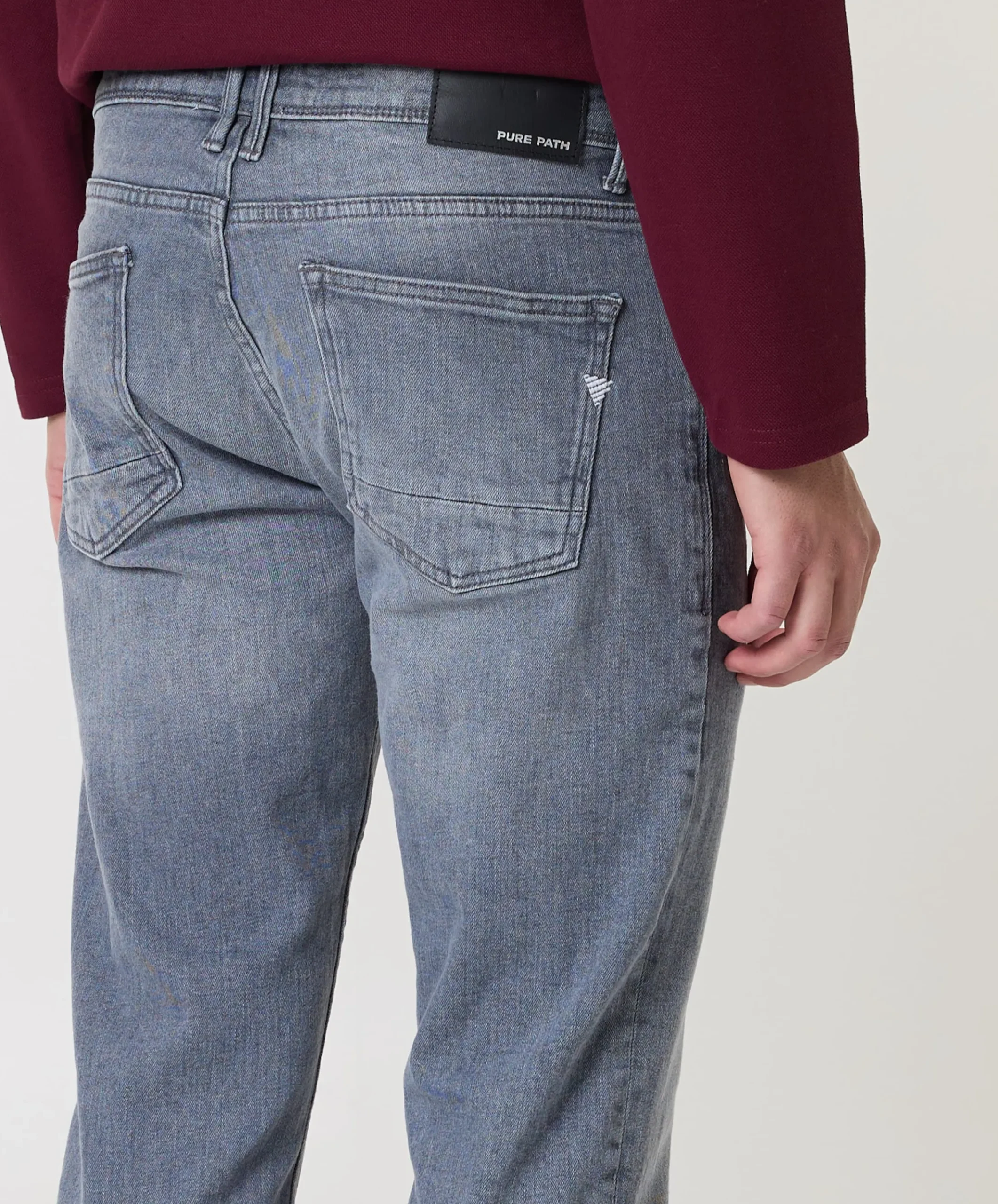 The Ryan Slim Fit Jeans heren jeans grijs