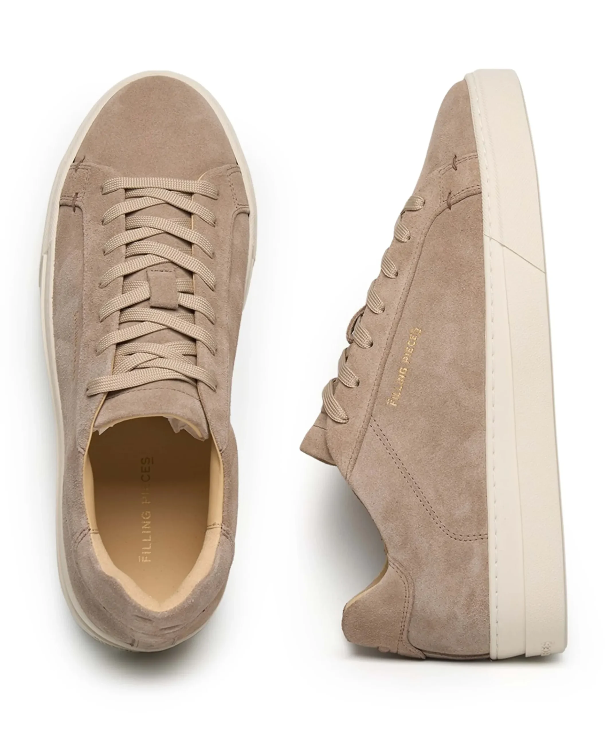 Tiebreak Suede heren sneakers beige