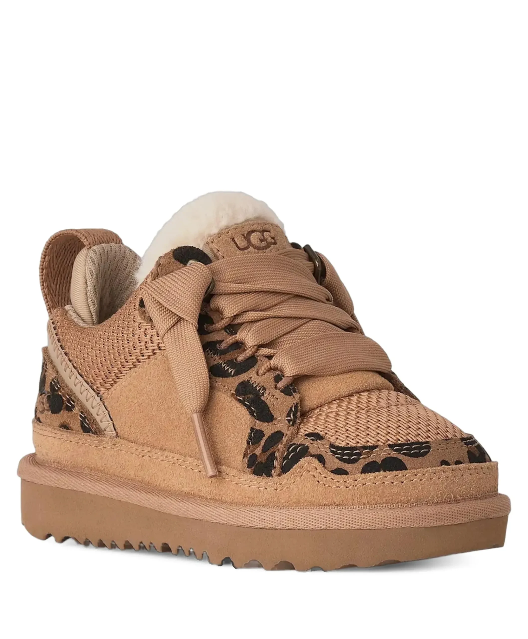 T LOWMEL SPOTTED meisjes veterschoenen bruin